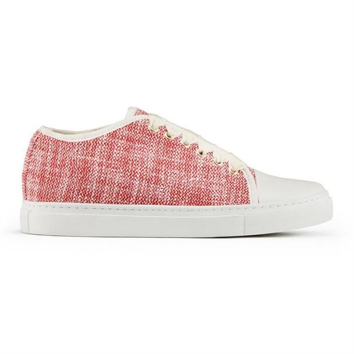 red customized shoes for women