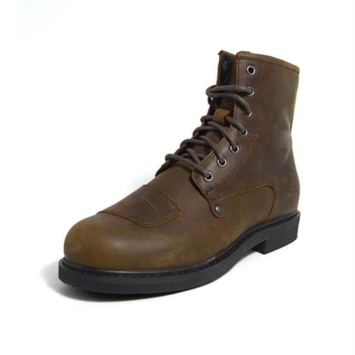 OEM Brown Leather Motorcycle Boots factory