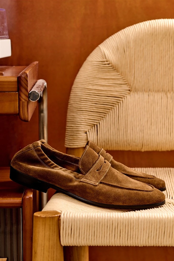 Men's Suede Penny Loafers price