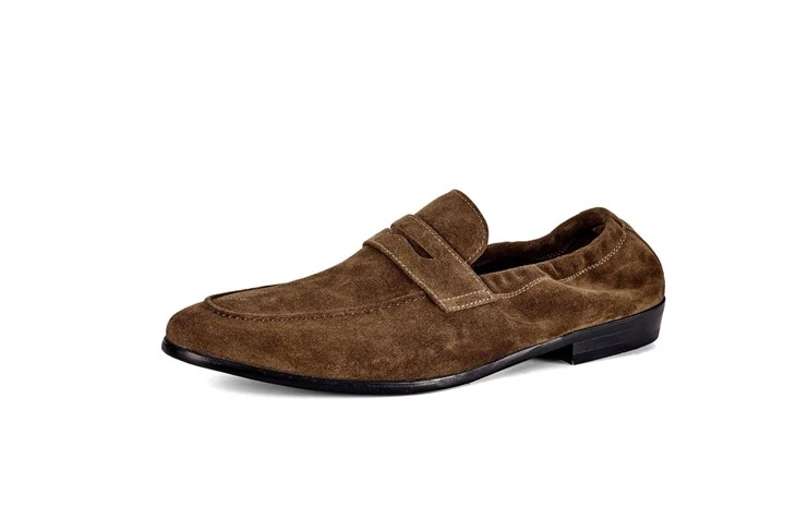 Men's Suede Penny Loafers factory