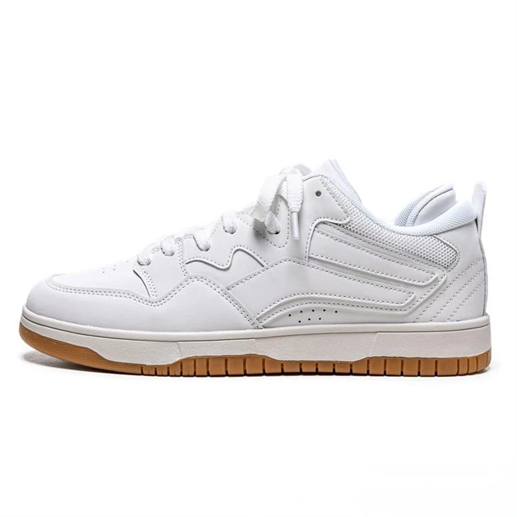 Unisex Classic White Sneakers Skate Shoes