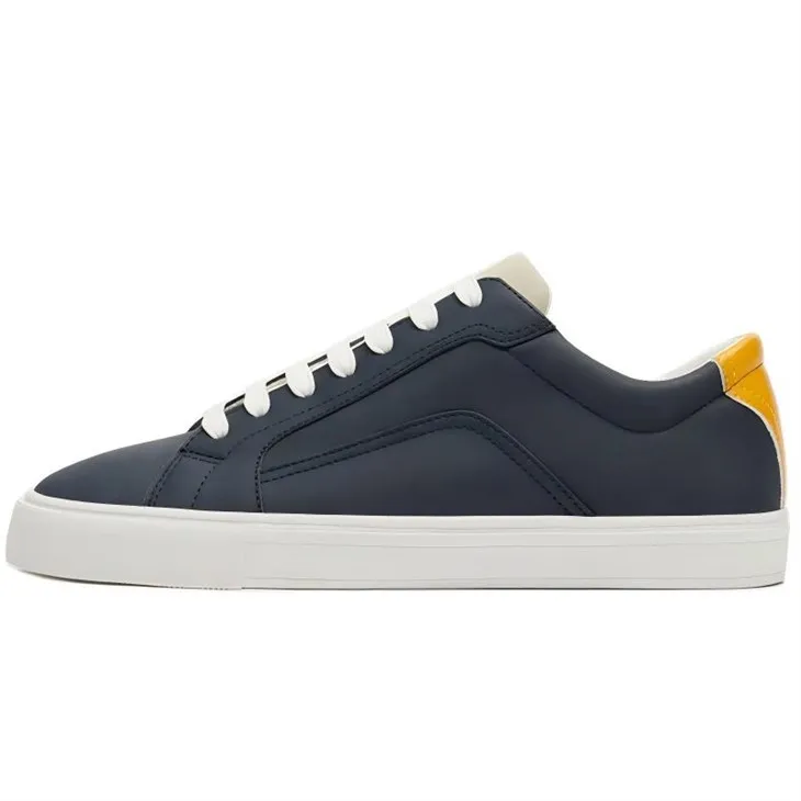 Navy Blue Upper With Rubber Soles Men's Casual Sneakers