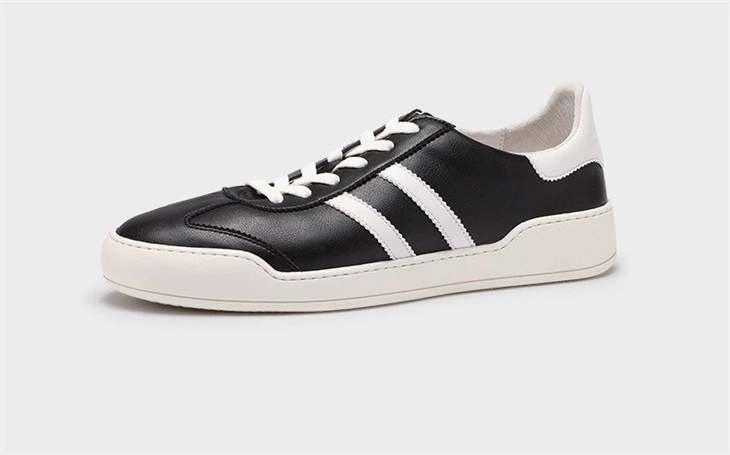 OEM Leather Casual Black Shoes