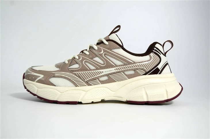 Retro Runner Chunky Sneakers, Mocha & Cream