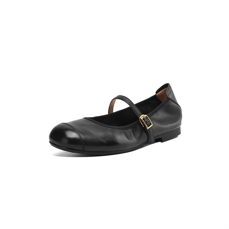 Segmented Stitching Foldable Back Ballet Mary Jane Flats best