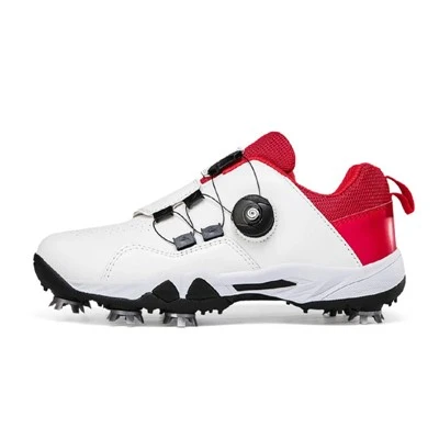 Golf Shoes with Rotating Buckle Spiked Sole Lightweight Sports Sneakers