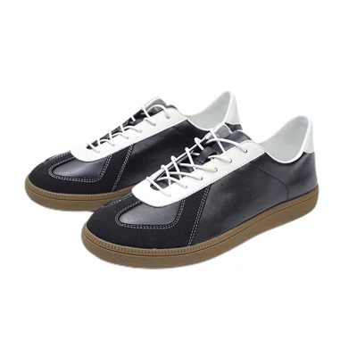 Soft Round Head Lace-Up Plate Shoes