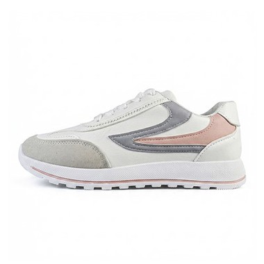 Sporty White Injection Shoes