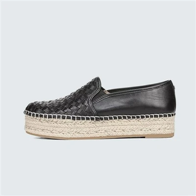 Thick Sole Black Espadrilles Shoes