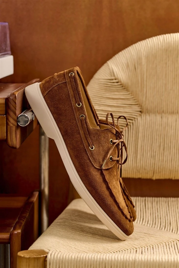 Suede Boat Shoes With Chunky White Sole best