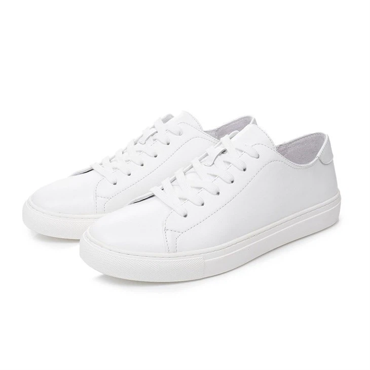 White Casual Luxury Leather Sneaker suppliers
