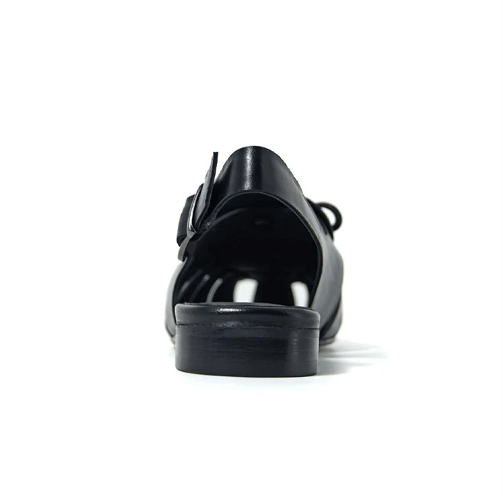 Woven Black Leather Mary Jane Bow Flats high quality